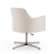 Manhattan Comfort Pelo Adjustable Height Swivel Accent Chair in White and Polished Chrome AC030-WH - alternate 5